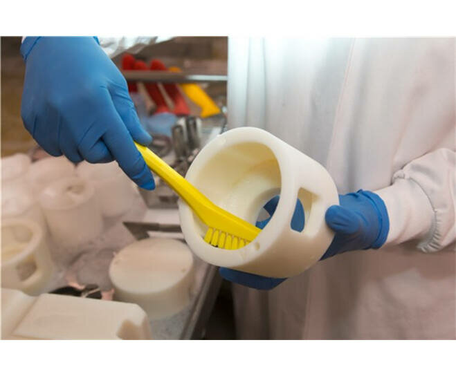 Vikan Precisieborstel Extra Hard 205mm Geel