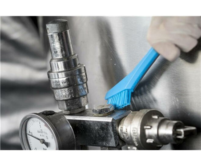 Vikan Precisieborstel Extra Hard 205mm Blauw