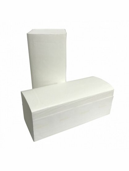 Elive Handdoekvouwtjes V-vouw cellulose mt. 24x21cm, doos 3200 st. 2lgs.
