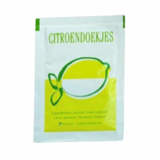 Vochtige doekjes citroen ds. 500 stuks - 170x140mm
