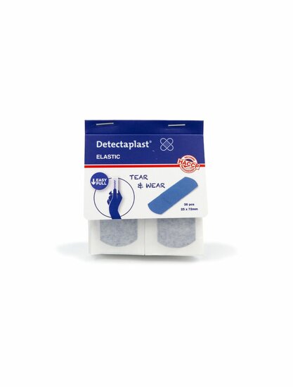 Detectaplast Tear&amp;Wear Elastic 25x72mm doos 5x36 stuks