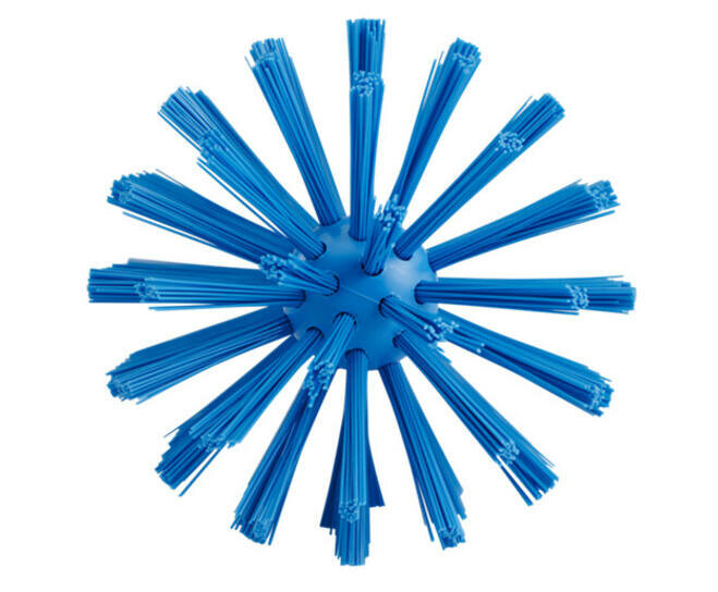 Vikan Medium Harde Pijpborstel Met Handvat (uit een stuk), &Oslash;90, 460mm Blauw