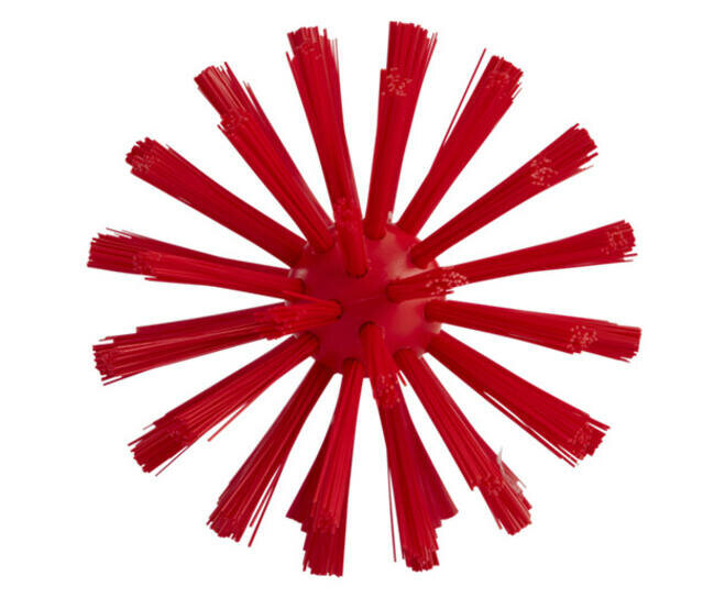 Vikan Medium Harde Pijpborstel Met Handvat (uit een stuk), &Oslash;90, 460mm Rood