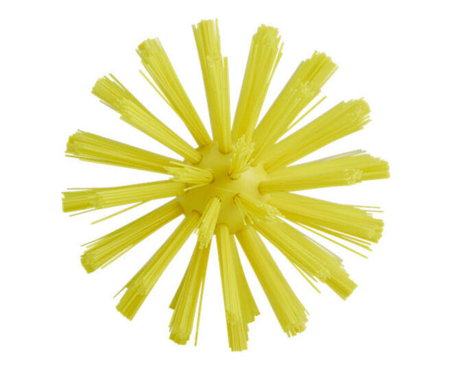 Vikan Medium Harde Pijpborstel Met Handvat (uit een stuk), &Oslash;90, 460mm Geel