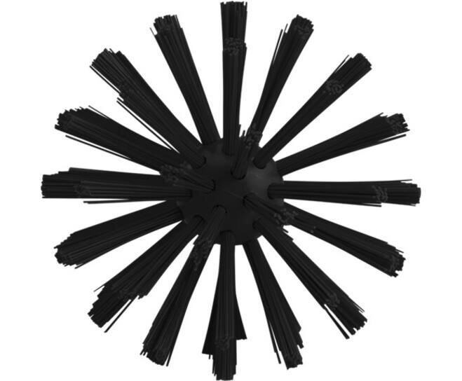 Vikan Medium Harde Pijpborstel Met Handvat (uit een stuk), &Oslash;90, 460mm Zwart