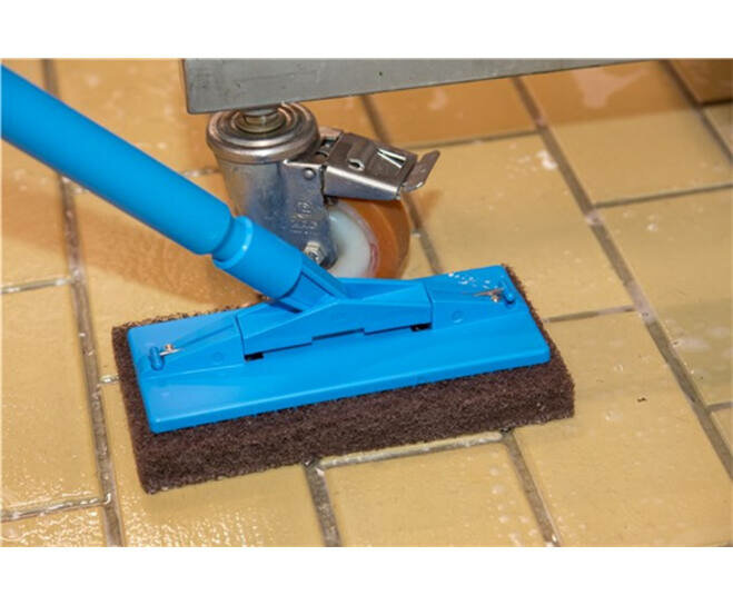 Vikan Hygi&euml;ne  Padhouder Steelmodel 230mm Blauw