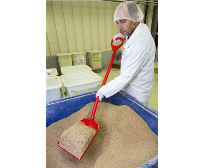 Vikan Ergonomische Schop Lange Steel 1280mm Rood