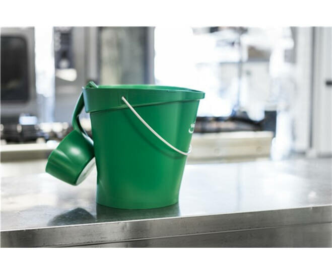 Vikan Hygi&euml;ne Schepbak Rond Met Schenktuit 1L Groen  