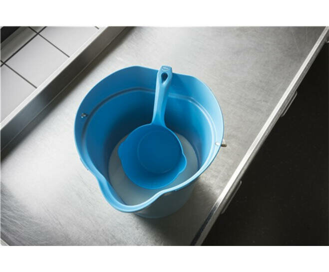 Vikan Hygi&euml;ne Schepbak Rond Met Schenktuit 1L Blauw