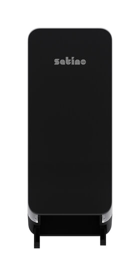 Satino Hyginity System toiletpapierdispenser voor dubbele rollen Zwart JT3