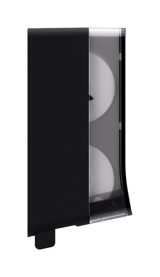 Satino Hyginity System toiletpapierdispenser voor dubbele rollen Zwart JT3