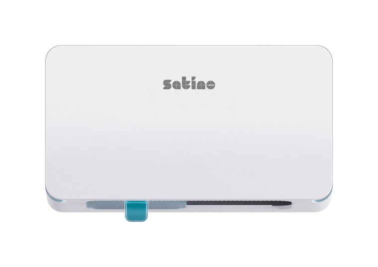 Satino Hyginity Dispenser dubbele rol toiletpapier Wit MT1