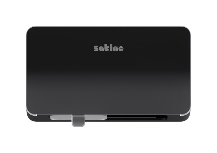 Satino Hyginity Dispenser dubbele rol toiletpapier Zwart MT1