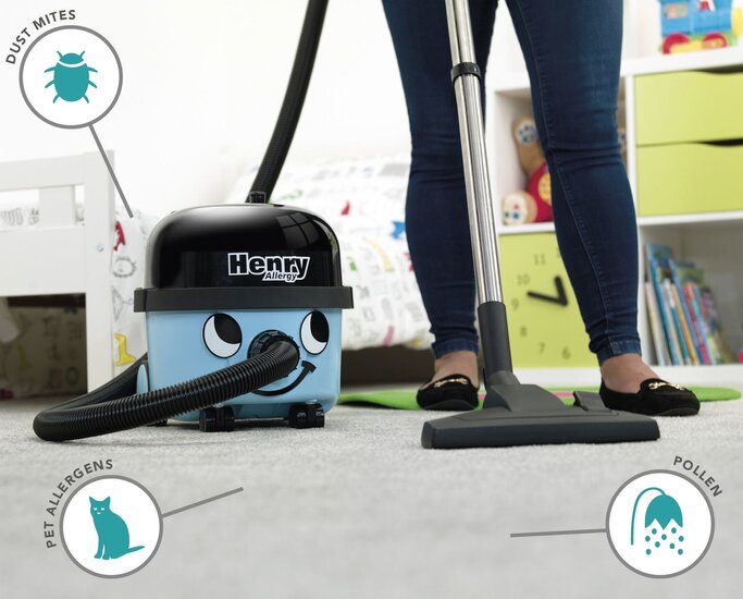 Numatic Stofzuiger Henry Allergy HVA160-11 summer blue met kit AS9