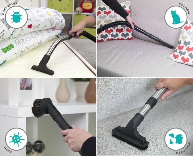 Numatic Stofzuiger Henry Allergy HVA160-11 summer blue met kit AS9