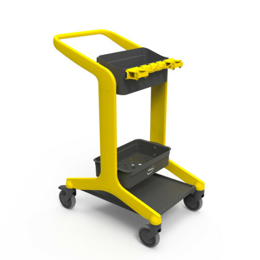 Vikan HyGo 78CM Geel&ndash; Mobiel Reinigingsstation (Werkwagen)