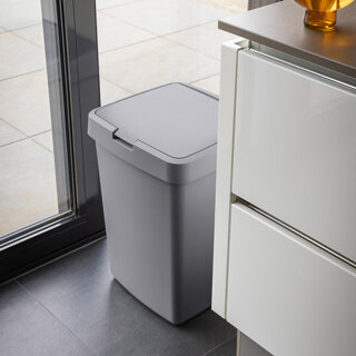 Sunware Delta prullenbak klep 50L grijs