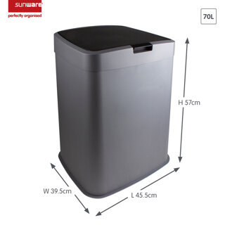 Sunware Delta vuilniszakhouder 70L metaal