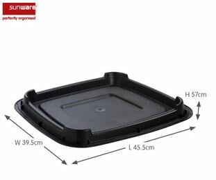 Sunware Delta bodemplaat t.b.v. vuilniszakhouder 70L zwart