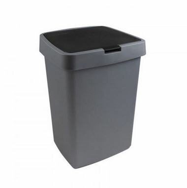  Sunware Delta prullenbak klep 25L metaal zwart