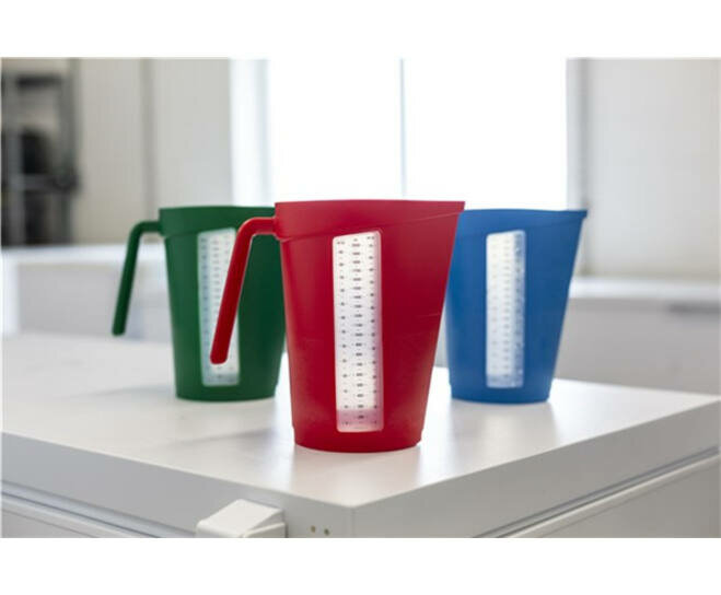 Vikan Hygi&euml;ne  Maatbeker 2 Liter Rood