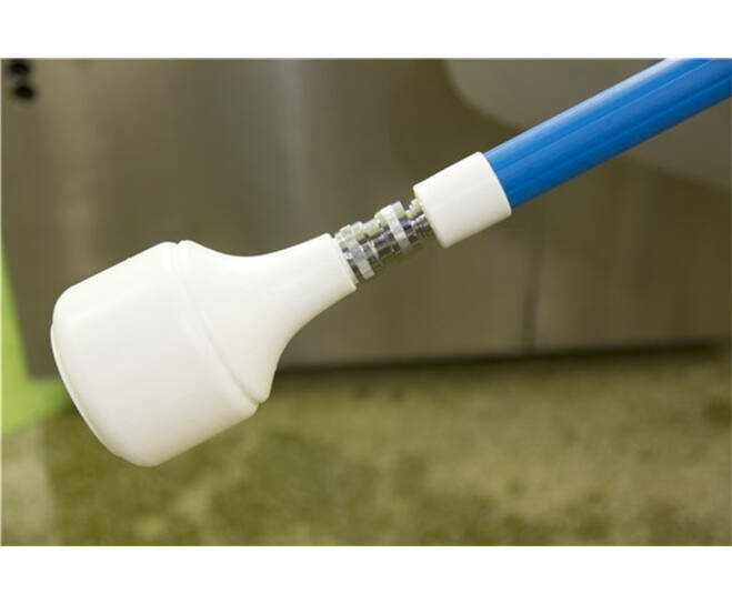 Vikan Hygi&euml;ne Aluminium Telescoopsteel Met Watertoevoer 1600-2780mm Blauw