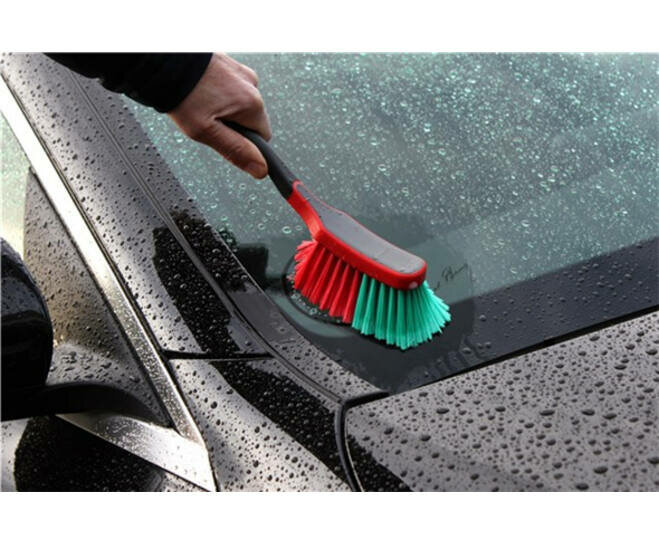 Vikan Transport Kleine Handborstel 310mm Zachte Gespleten Vezel Rood/Groen