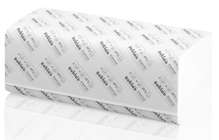 Satino HiCeycle handdoekvouwtjes V-vouw 25x23cm 2lg. (3200) PT3