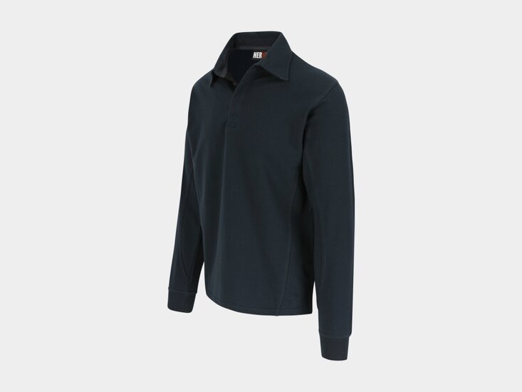Herock TROJA polo lange mouwen Navy