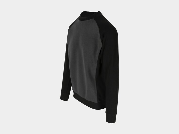 Herock BORIS Tweekleurig Sweater Antraciet/Zwart