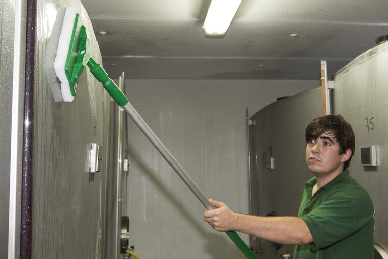 Vikan Ergo steel Aluminium handgreep Groen 1510 mm &Oslash;31mm 