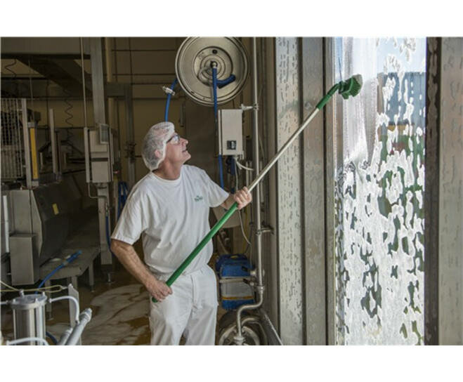 Vikan Ergo steel Aluminium handgreep Groen 1510 mm &Oslash;31mm 