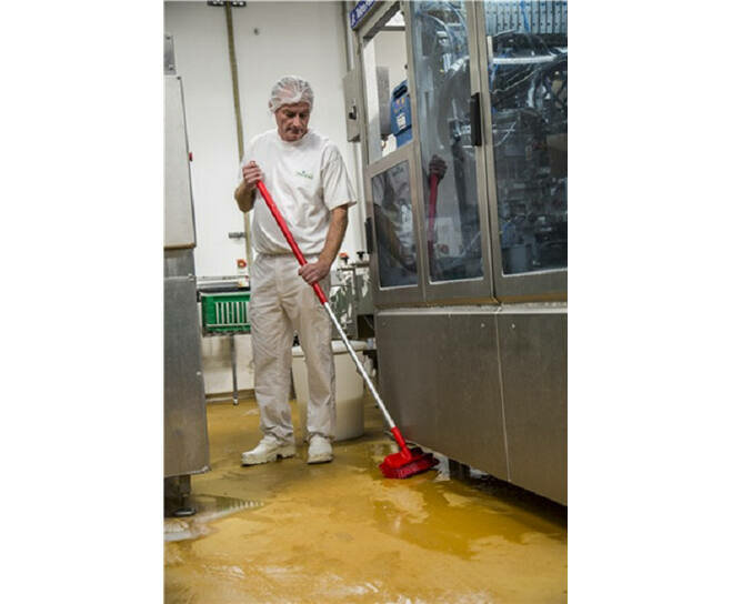 Vikan Ergo Steel Aluminium handgreep Rood 1510 mm &Oslash;31mm 