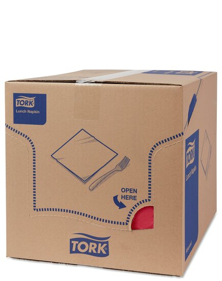 Tork Lunchservet  2-Laags Bordeauxrood 1/4 vouw, 10x200st, 2.000st/doos