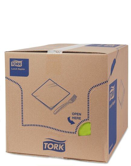 Tork Lunchservet  2-Laags Limoen 1/4 vouw, 10x200st, 2.000st/doos