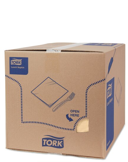 Tork Lunchservet  2-Laags Zand 1/4 vouw, 10x200st, 2.000st/doos