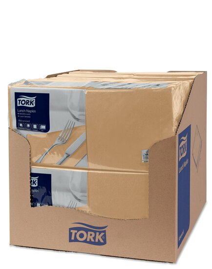 Tork Lunchservet  2-Laags Biscuit 1/4 vouw, 10x200st, 2.000st/doos