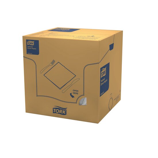Tork Textured Dinnerservet 2-Laags Biscuit 1/8 vouw 20x50st, 1.000st/doos