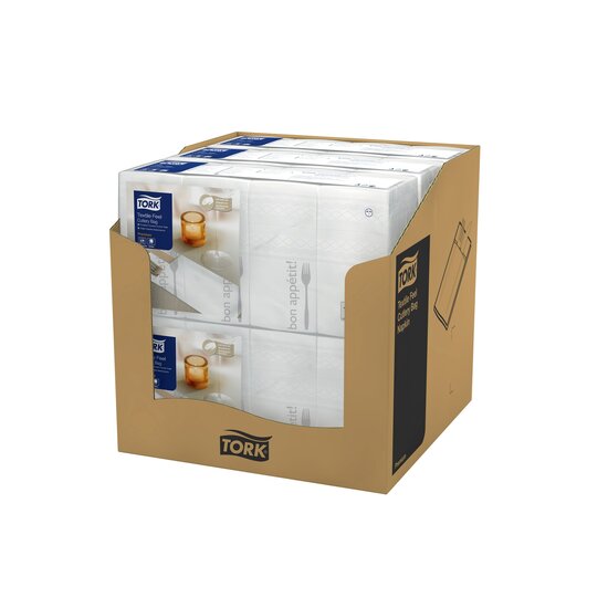 Tork Soft Pochette Bon Appetit 3-Laags Wit 40X20Cm  6x200st, 1.200st/pak