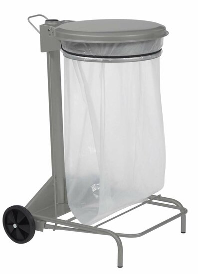 Vuilnisbak-collecroule-lichtgrijs 50L