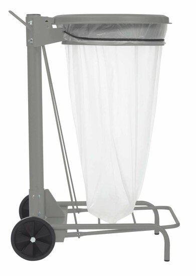 Vuilnisbak-collecroule-lichtgrijs 50L
