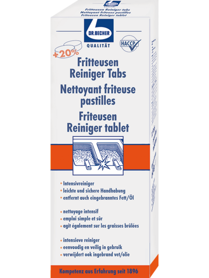 Becher Friteuse reiniger 12 Tabs