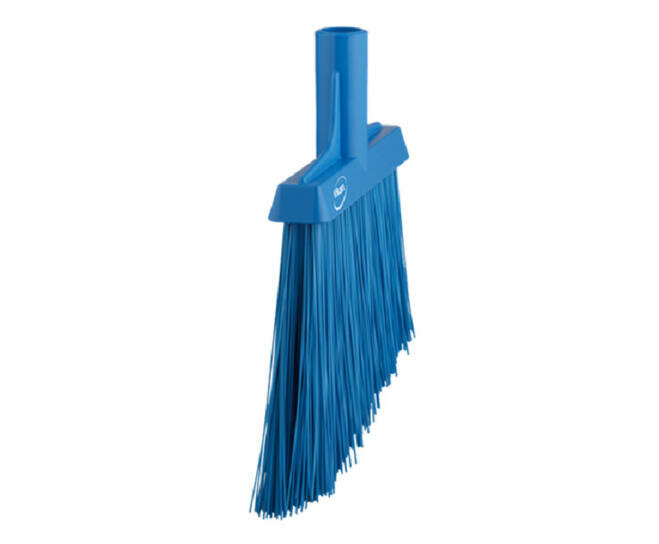 Vikan Harde Hoekbezem Blauw 290mm