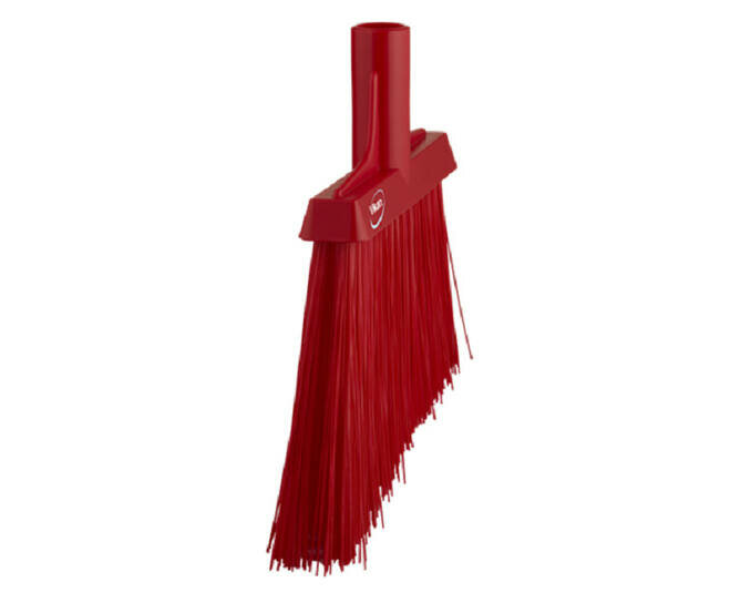 Vikan Harde Hoekbezem Rood 290mm