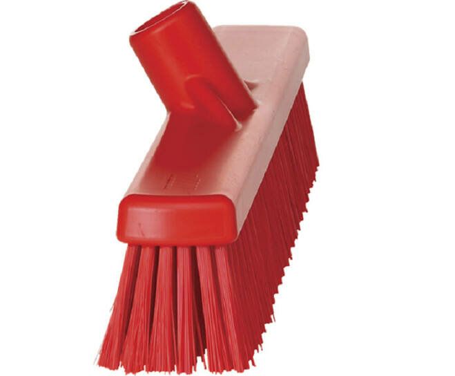 Vikan Hygiene Bezem Combi Zacht/Hard Rood 410mm