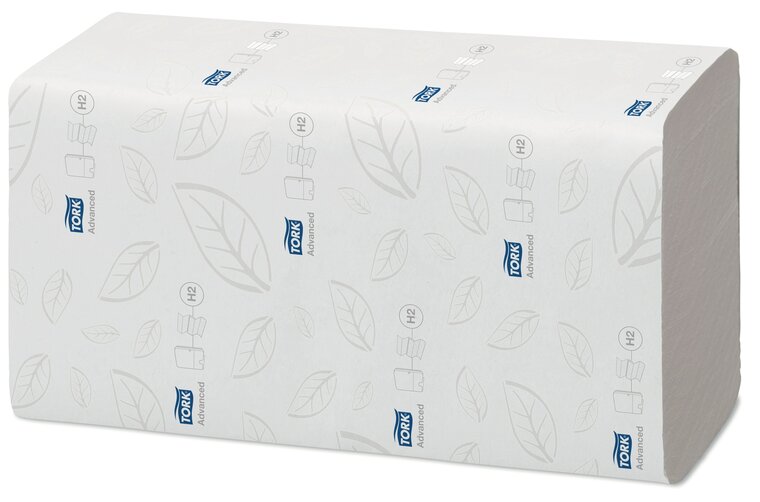 Tork Xpress&reg; Oplosbare Multifold Handdoek H2 Wit  2-Laags 4200 stuks 21 x 200