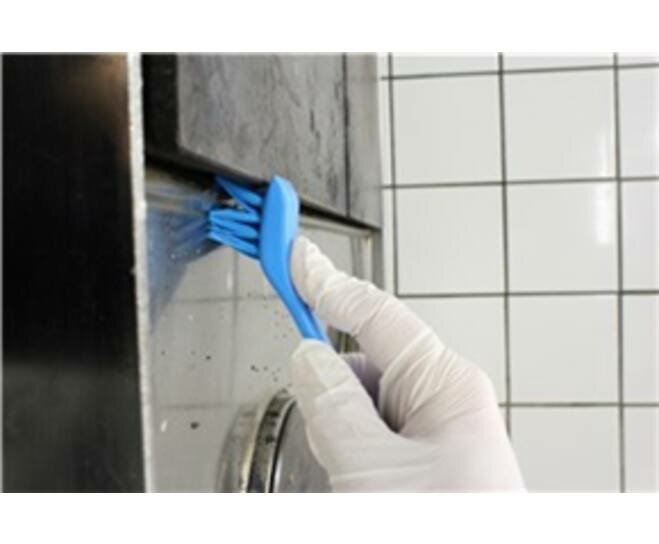 Vikan Precisieborstel Met Schraper 150mm Blauw