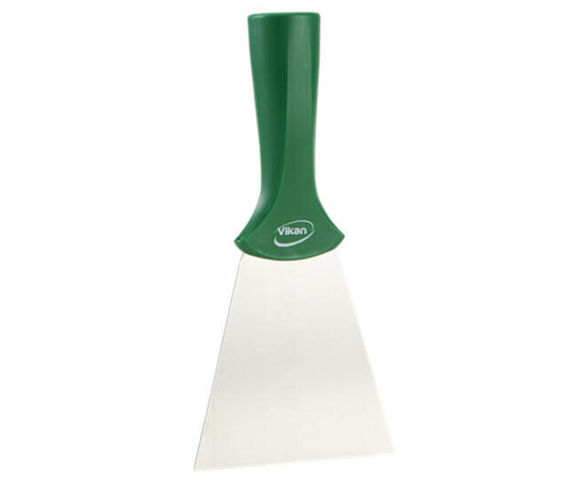 Vikan RVS Handschraper Met Schroefdraad Breed 100mm Groen