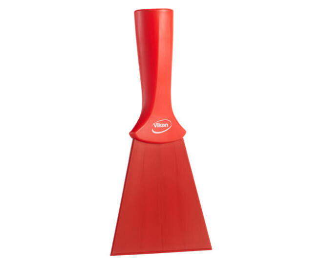 Vikan Nylon Handschraper Met Schroefdraad Breed 100mm Rood