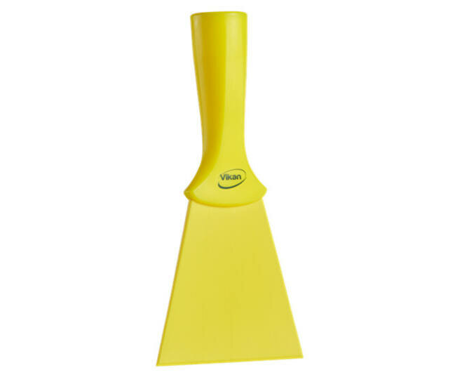 Vikan Nylon Handschraper Met Schroefdraad Breed 100mm Geel